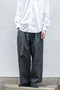 【Blanc YM】"Silk Denim Wide Pants"